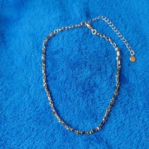 Vita Jewels Smokie Gray Baguette Cut Crystal Adjustable Choker Necklace